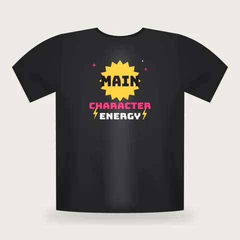 Main Character Energy graphic T-shirt